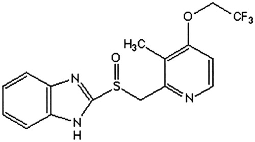 Figure 1. The structure of lansoprazole.