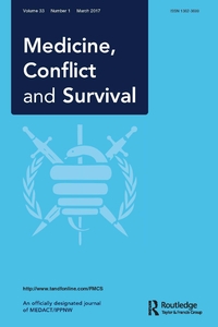 Cover image for Medicine, Conflict and Survival, Volume 33, Issue 1, 2017