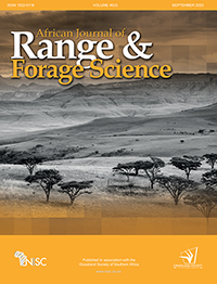 Cover image for African Journal of Range & Forage Science, Volume 40, Issue 3, 2023