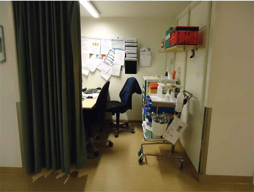 Figure 7. Workstation in the corridor