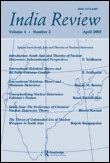 Cover image for India Review, Volume 14, Issue 1, 2015