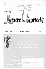 Cover image for The Linacre Quarterly, Volume 58, Issue 2, 1991