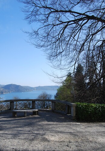 Figure 1. The lake of Orta viewed from chapel no. XVII on the Sacro Monte (Photo C. Molinari, taken 2022).