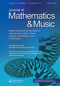 Cover image for Journal of Mathematics and Music, Volume 12, Issue 3, 2018