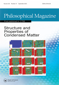 Cover image for Philosophical Magazine, Volume 103, Issue 17, 2023
