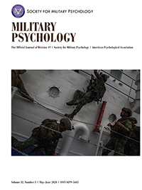 Cover image for Military Psychology, Volume 32, Issue 3, 2020