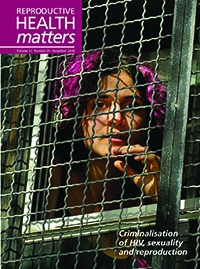 Cover image for Sexual and Reproductive Health Matters, Volume 17, Issue 34, 2009