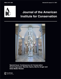 Cover image for Journal of the American Institute for Conservation, Volume 60, Issue 2-3, 2021
