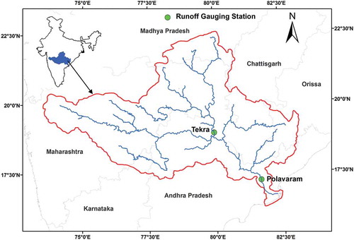 Figure 1. Study area of Godavari River Basin.