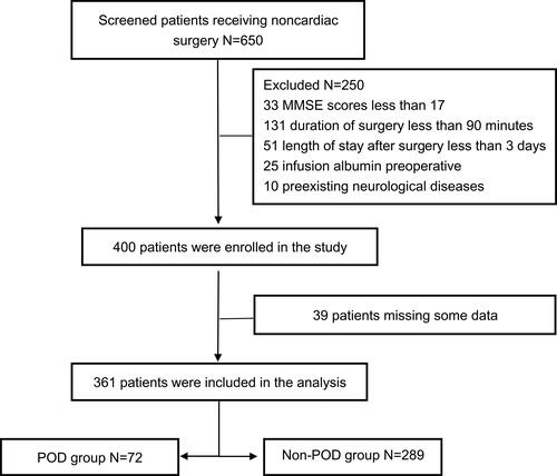 Figure 1 Flow chart of the patients.