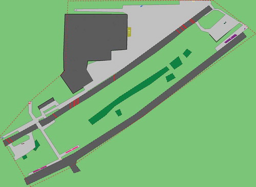 Figure 3. Road crossing points extracted from simulation results