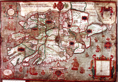 Figure 7 Francis Jobson, “The Province of Mounster.” This image is reproduced courtesy of the National Library of Ireland [16 B 13].