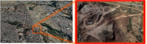 Figure 2. Site (Kechene) Topography Satellite Image (Google Earth, Citation2023).