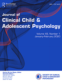Cover image for Journal of Clinical Child & Adolescent Psychology, Volume 49, Issue 1, 2020