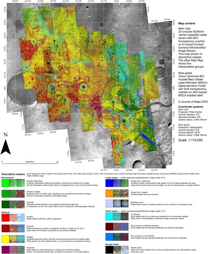 Figure 3. Map sheet: descriptive classes. GIS-ready files are available as supporting material and we encourage readers to download these in order to view the product at full resolution and symbolise it as needed to better highlight the more subtle variations.