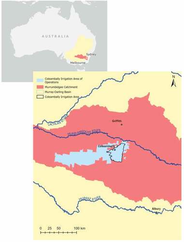 Figure 2. The Coleambally Irrigation Area and surrounds.