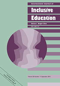 Cover image for International Journal of Inclusive Education, Volume 20, Issue 9, 2016
