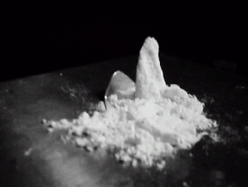 Figure 6. The appearance of a sheared powder plug with lumpy particles.