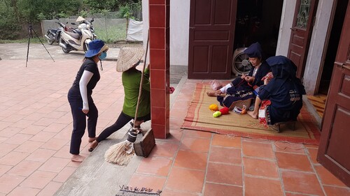 Figure 11. Filming in Thanh Cong, Vietnam (2022). Image by the Author.