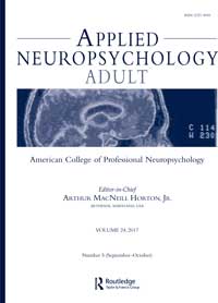 Cover image for Applied Neuropsychology: Adult, Volume 24, Issue 5, 2017
