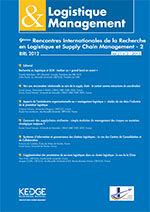 Cover image for Logistique & Management, Volume 21, Issue 2, 2013
