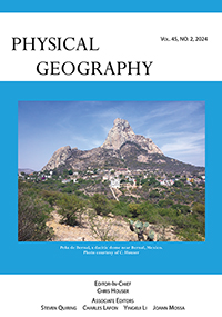 Cover image for Physical Geography, Volume 45, Issue 2, 2024