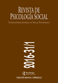 Cover image for International Journal of Social Psychology, Volume 31, Issue 1, 2016