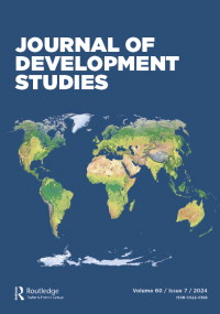 Cover image for The Journal of Development Studies, Volume 60, Issue 7, 2024