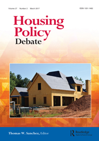 Cover image for Housing Policy Debate, Volume 27, Issue 2, 2017