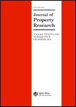 Cover image for Journal of Property Research, Volume 29, Issue 4, 2012