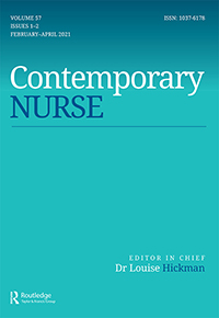 Cover image for Contemporary Nurse, Volume 57, Issue 1-2, 2021