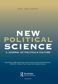 Cover image for New Political Science, Volume 39, Issue 4, 2017
