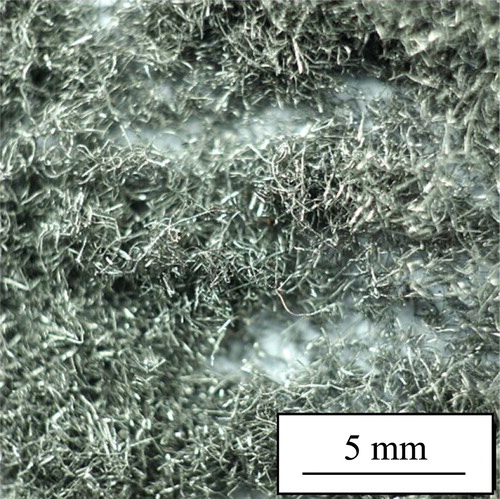 Figure 3. Steel wool fibres used in this study.