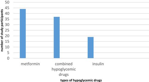 Figure 3 Type of hypoglycemic drugs used by study participants.