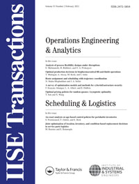 Cover image for IISE Transactions, Volume 53, Issue 2, 2021