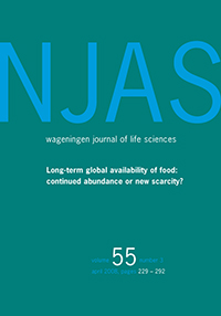 Cover image for NJAS: Impact in Agricultural and Life Sciences, Volume 55, Issue 3, 2008