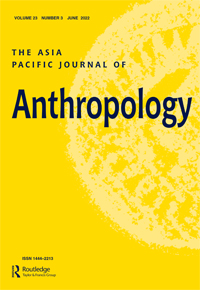 Cover image for The Asia Pacific Journal of Anthropology, Volume 23, Issue 3, 2022