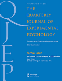 Cover image for The Quarterly Journal of Experimental Psychology, Volume 70, Issue 6, 2017
