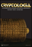 Cover image for Cryptologia, Volume 39, Issue 2, 2015