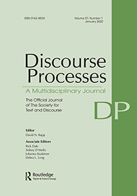 Cover image for Discourse Processes, Volume 57, Issue 1, 2020