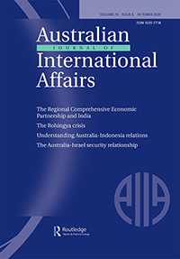 Cover image for Australian Journal of International Affairs, Volume 74, Issue 5, 2020