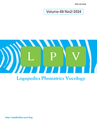 Cover image for Logopedics Phoniatrics Vocology, Volume 49, Issue 2, 2024