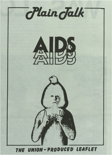 Figure 2. Cover of ‘Plain Talk: AIDS’ featuring the Rubber Man (1987). Credit: The Warwick Boar. Reproduced with permission of Modern Records Centre, University of Warwick: UWA/PUB/WB/258.