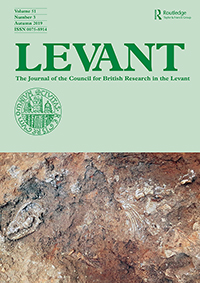 Cover image for Levant, Volume 51, Issue 3, 2019