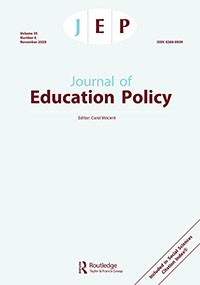 Cover image for Journal of Education Policy, Volume 35, Issue 6, 2020