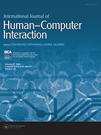 Cover image for International Journal of Human–Computer Interaction, Volume 37, Issue 18, 2021