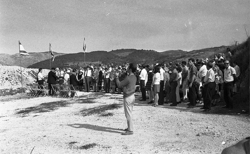 Figure 4. Planting trees following the forestation plans surrounding Jerusalem. IPPA Staff Photographer, 1970. Copyright, the National Library of Israel. From the collection of the National Library of Israel, courtesy of the Dan Hadani Collection, the Pritzker Family National Photography Collection.
