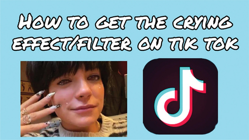 Figure 3. Thumbnail of YouTube tutorial titled ‘How to get the crying filter/effect on TikTok’ uploaded by EM Videos on Jan 14, 2020.