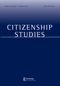 Cover image for Citizenship Studies, Volume 20, Issue 1, 2016