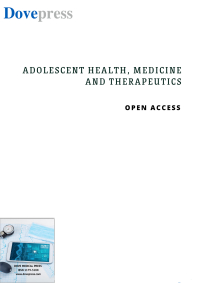 Cover image for Adolescent Health, Medicine and Therapeutics, Volume 13, 2022